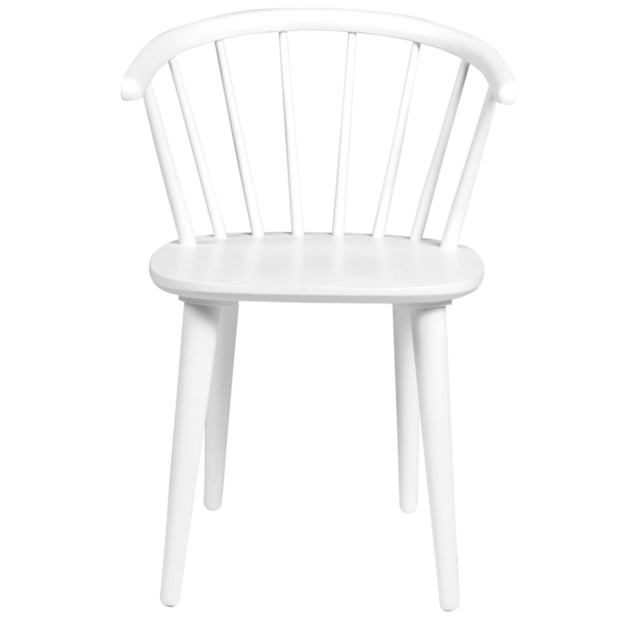 ROWICO Carmen Esszimmerstuhl - weißes Holz, mit Armlehnen