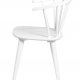 ROWICO Carmen Esszimmerstuhl - weißes Holz, mit Armlehnen