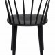 ROWICO Carmen spisebordsstol - sort tr, m. armln