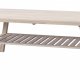 ROWICO Brooklyn salongbord - hvitpigmentert eik m. 1 hylle (130x75)