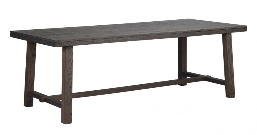 ROWICO Brooklyn spisebord - rget eg m. udtrk (220x95)