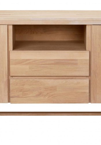 ROWICO Brooklyn sknk - brstet eg, m. 2 lger, 2 skuffer og 1 rum