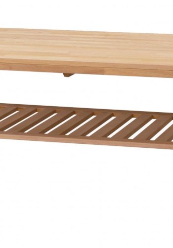 ROWICO Brooklyn salongbord - brstet eik m. 1 hylle (130x75)