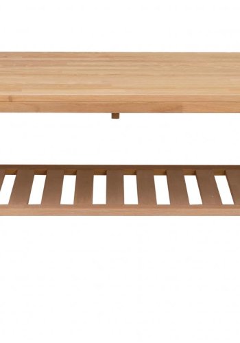 ROWICO Brooklyn salongbord - brstet eik m. 1 hylle (130x75)