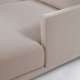 KAVE HOME Galene 3-manns sofa, med hyre sjeselong - beige resirkulerte fibre og jern