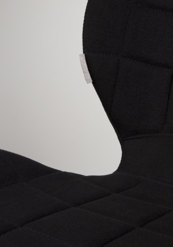 ZUIVER OMG spisestuestol - svart polyester og svart jern