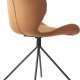 ZUIVER OMG spisestuestol - kamelpolyester og svart jern