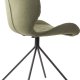 ZUIVER OMG spisestuestol - grnn polyester og svart jern
