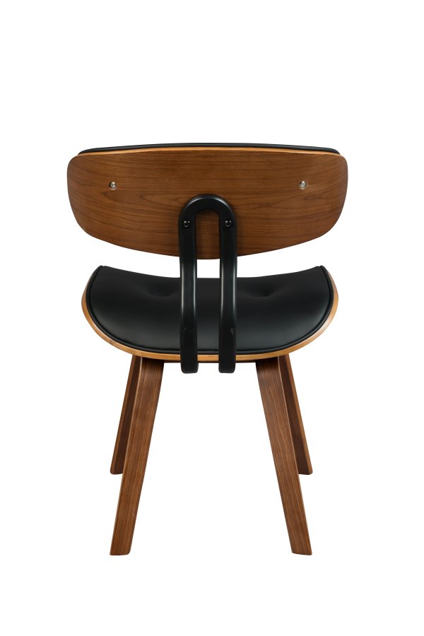 DUTCHBONE Blackwood Esszimmerstuhl - Schwarz- und Walnuss-Eschenholz