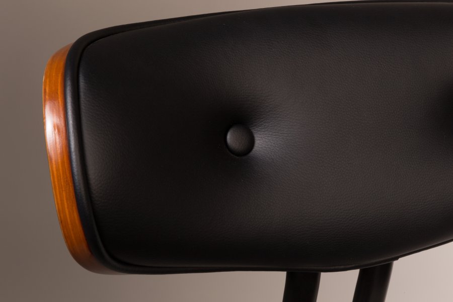 DUTCHBONE Blackwood Esszimmerstuhl - Schwarz- und Walnuss-Eschenholz