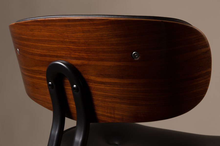 DUTCHBONE Blackwood Esszimmerstuhl - Schwarz- und Walnuss-Eschenholz