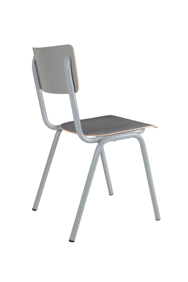 ZUIVER Back To School spisebordsstol, stablebar - gr HPL og gr stl