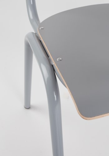 ZUIVER Back To School spisebordsstol, stablebar - gr HPL og gr stl