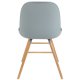 ZUIVER Albert Kuip spisestuestol - lys gr plast og naturlig ask