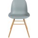 ZUIVER Albert Kuip spisestuestol - lys gr plast og naturlig ask