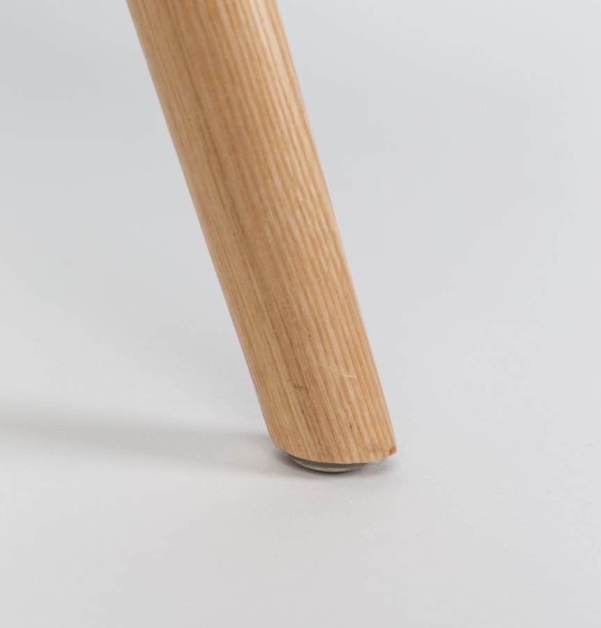 ZUIVER Albert Kuip spisestuestol - lys gr plast og naturlig ask