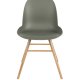 ZUIVER Albert Kuip spisestuestol - grnn plast og naturlig asketre