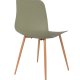 WHITE LABEL LIVING Leon spisestuestol - grnn polypropylen og jern
