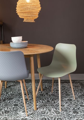 WHITE LABEL LIVING Leon spisestuestol - grnn polypropylen og jern