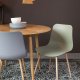 WHITE LABEL LIVING Leon spisestuestol - grnn polypropylen og jern