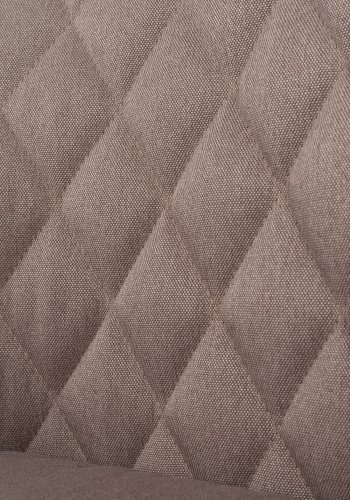 WHITE LABEL LIVING Conway spisebordstol - beige stoff og bketre