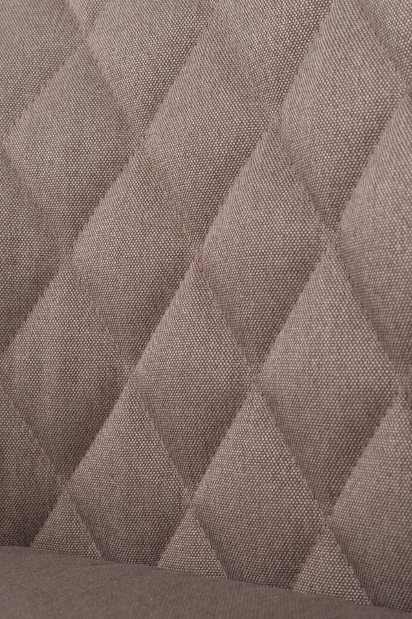 WHITE LABEL LIVING Conway spisebordstol - beige stoff og bketre