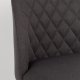 WHITE LABEL LIVING Conway spisebordstol - mrkegrtt stoff og bketre