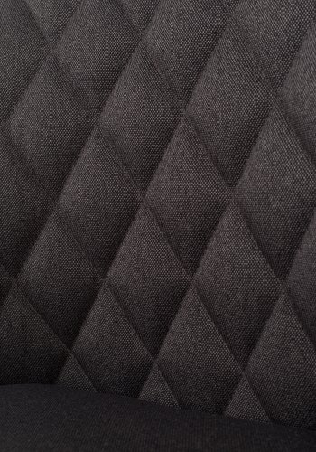 WHITE LABEL LIVING Conway spisebordstol - mrkegrtt stoff og bketre