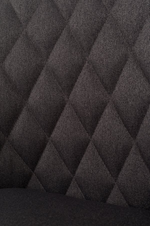 WHITE LABEL LIVING Conway spisebordstol - mrkegrtt stoff og bketre