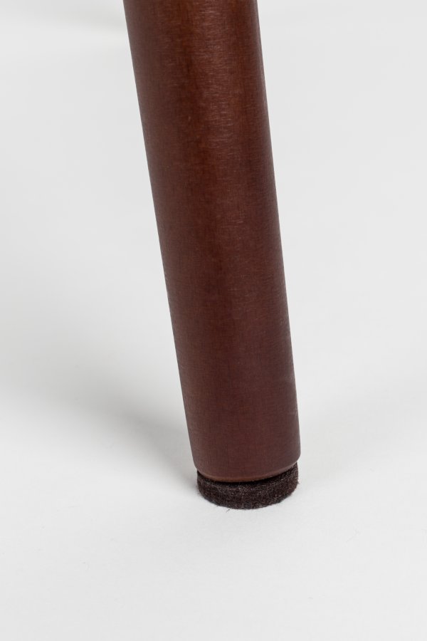 WHITE LABEL LIVING Conway spisebordstol - mrkegrtt stoff og bketre