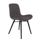 WHITE LABEL LIVING Lester spisebordstol - antrasittgr stoff og bketre