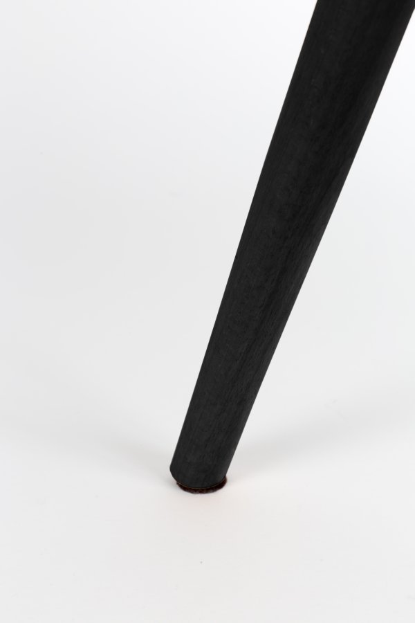 WHITE LABEL LIVING Lester spisebordstol - antrasittgr stoff og bketre