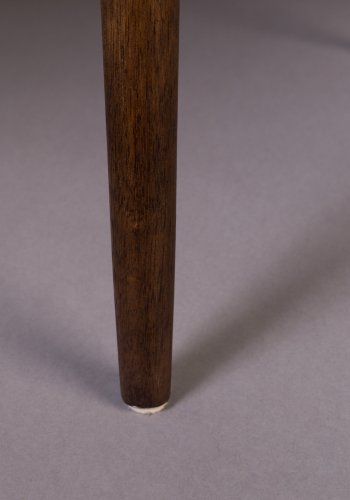 DUTCHBONE Torrance spisestuestol - brunt polyesterstoff og brunt tre