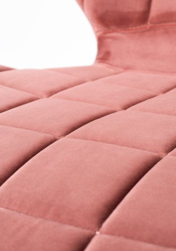 ZUIVER OMG spisestuestol - rosa flyel og svart jern