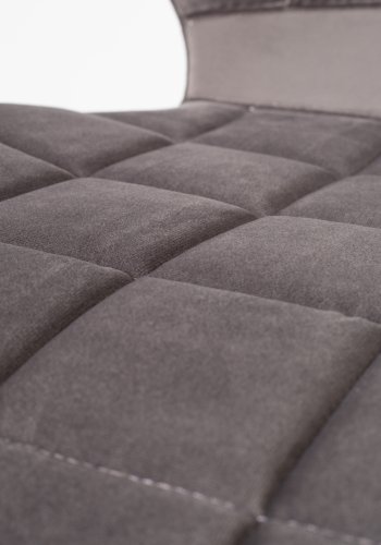 ZUIVER OMG spisestuestol - gr flyel og svart jern