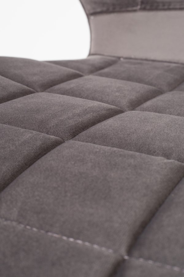 ZUIVER OMG spisestuestol - gr flyel og svart jern