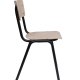 ZUIVER Back To School spisebordsstol, stablebar - matt beige HPL og sort stl