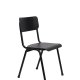 ZUIVER Back To School hagestol, stablebar - sort aluminium