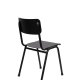 ZUIVER Back To School hagestol, stablebar - sort aluminium
