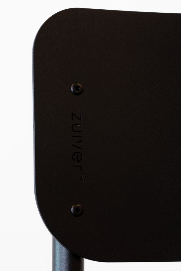 ZUIVER Back To School hagestol, stablebar - sort aluminium