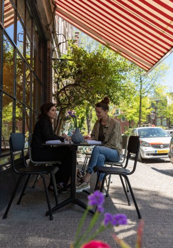 ZUIVER Back To School hagestol, stablebar - sort aluminium