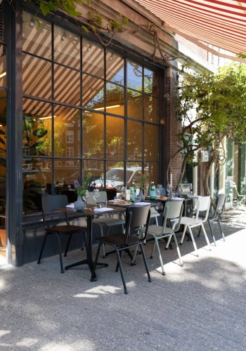 ZUIVER Back To School hagestol, stablebar - sort aluminium