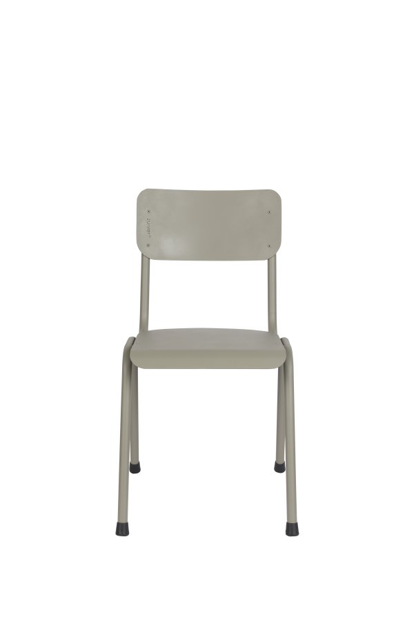 ZUIVER Back To School hagestol, stablebar - mosegrnn aluminium