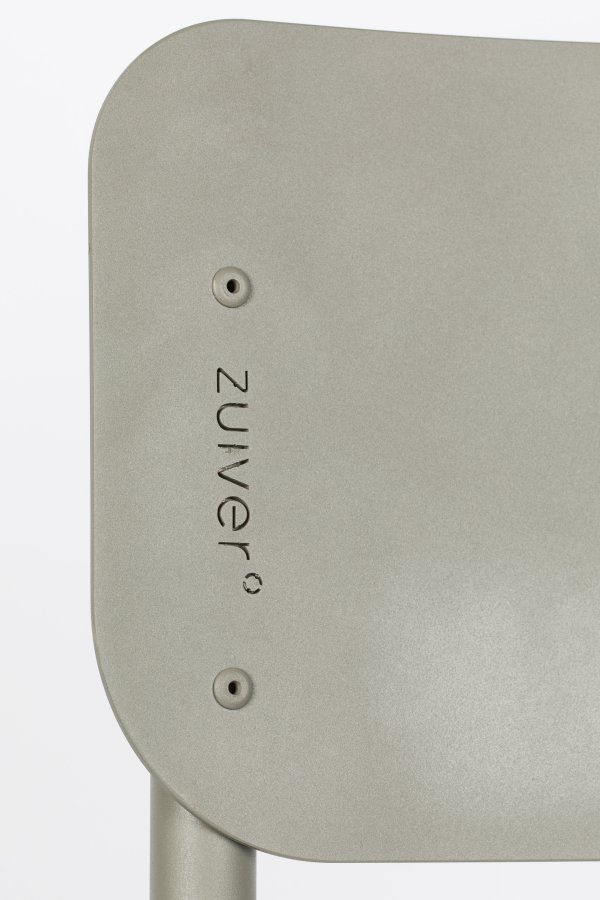 ZUIVER Back To School hagestol, stablebar - mosegrnn aluminium