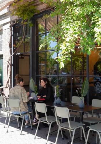 ZUIVER Back To School hagestol, stablebar - mosegrnn aluminium