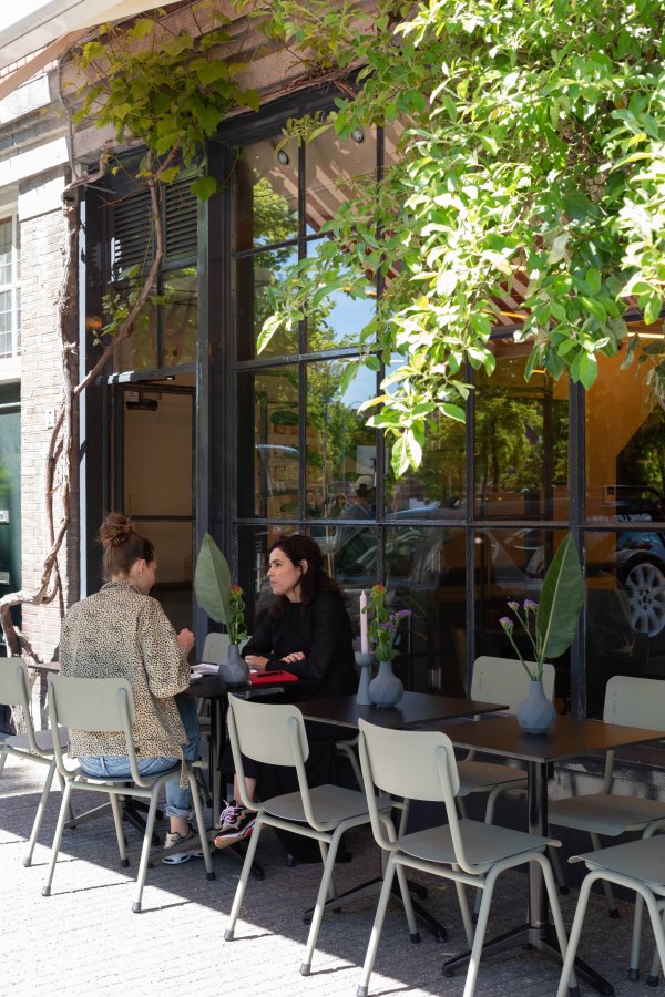 ZUIVER Back To School hagestol, stablebar - mosegrnn aluminium