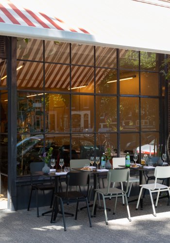 ZUIVER Back To School hagestol, stablebar - mosegrnn aluminium