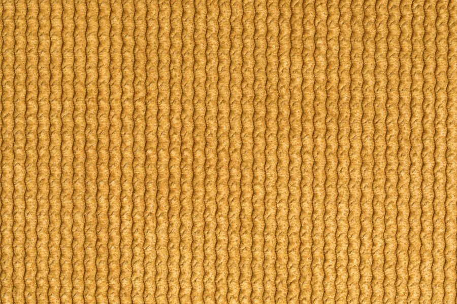 ZUIVER Benson spisestuestol - oker flyel polyester/nylon og sort stl