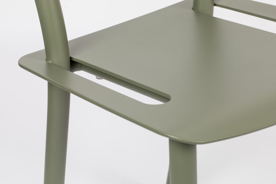 ZUIVER fredagshagestol - grnn aluminium