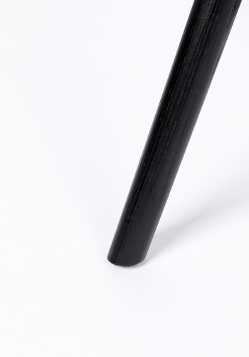 ZUIVER Albert Kuip Myk spisebordstol - lys gr polyester og sort ask